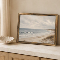 Art mural personnalisé sur le thème de la côte, paysage côtier, 30 x 40 cm, décoration murale personnalisée