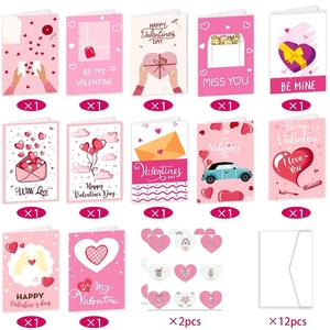 Tarjetas de Felicitación con Sobre para el Día de San Valentín, Tarjetas de Bendición Escritas a Mano, Invitaciones - Product Image 3