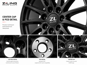 Rines Monobloque Personalizados de Aleación de Aluminio Forjado Ligero ZL para <span class=keywords><strong>Cadillac</strong></span> CT5 V CT4 V <span class=keywords><strong>Lyriq</strong></span> V de 19 y 22 Pulgadas - Product Image 3