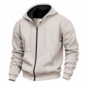 Sweat-shirt zippé à capuche doublé polaire pour homme, respirant, décontracté, automne-hiver, design isolant pour le maintien au chaud - Product Image 4