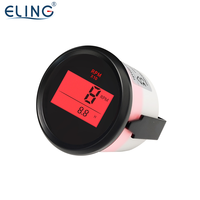 Tachymètre numérique ELING Compteur REV Compteur RPM Jauge 52mm 85mm avec compteur horaire avec rétro-éclairage pour Excavator