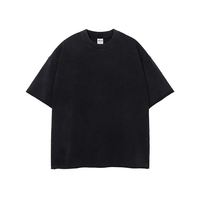 T-shirt Homme Oversize 100% Coton OEM en Gros, Impression DTG, Logo Personnalisé, Grammage Lourd, Délavé à l'Acide, Vintage, Ourlet Brut