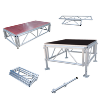 1.22*1.22 1.22*2.44 Plate-forme ronde portable en alliage d'aluminium pour les écrans de treillis de concert