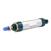 Cylindre pneumatique miniature série MAL, norme ISO, alliage d'aluminium, alésage 16 mm-40 mm, double action, pour usine