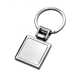 Llavero Metálico Personalizado, Forma Cuadrada, Acero Inoxidable y Latón, Esmalte con Foto Digital, con Logotipo Personalizado, Material Resistente - Product Image 1