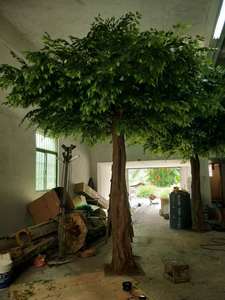 Di grandi dimensioni all'aperto artificiale banyan ficus alberi di quercia a grandezza naturale artificiale rami di albero e foglie - Product Image 2