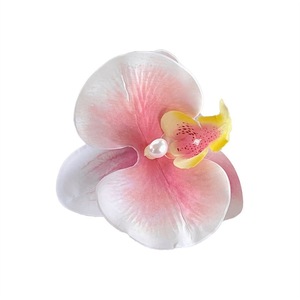 Presilha de Cabelo Nova com Flor de Lírio Artificial de Cristal Estilo Pura Sedução para Fotos de Férias na Praia - Acessório de Cabelo de Alta Qualidade - Product Image 5