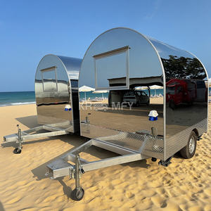 Camión de Comida Móvil Estilo 2025, Camión de Desayuno con Refrigerador Rápido, Color Negro - Product Image 3