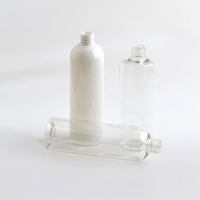 Botella de Plástico Transparente Marrón para Champú, 1000 ml, Botella Redonda para Champú Seco, Botella de Champú Cuadrada Dorada con Tapa, 150 ml, 200 ml, 8 oz