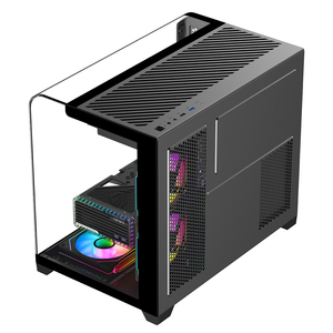 Boîtier d'ordinateur MicroATX Ruix <span class=keywords><strong>Firmament</strong></span> 2026, nouveau design, pour jeux, ordinateur de bureau, boîtiers PC de haute qualité avec verre trempé incurvé - Product Image 5