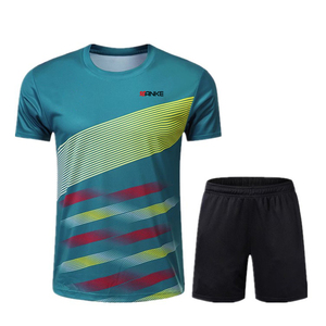 Volleybal Badminton Dames Kinderen Korte Mouwen Sneldrogende Print Set Tenniskleding Uniforme De Badminton Sportkleding - Product Image 1