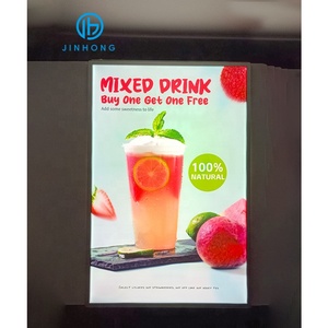 กล่องไฟโปสเตอร์กระจกเทมเปอร์บางพิเศษกล่องไฟบางเฉียบกรอบรูป LED กรอบรูปกรอบรูป - Product Image 4