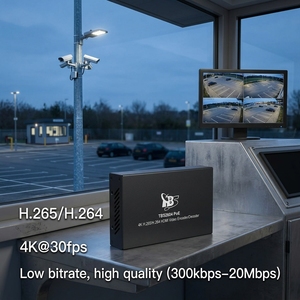 TBS2604-PoE NDI | Encoder e Decoder Video IP in Metallo HX Supportato 4K30FPS H.265/H.264 con Audio AAC e GUI Web per Streaming <span class=keywords><strong>Live</strong></span> - Product Image 2