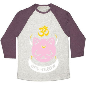 Om-Meow Unisex Tri-Blend <b>Baseball</b> <b>Tee</b> - Product Image 4