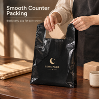 Sacs de courses en plastique personnalisés imprimés avec message de remerciement pour supermarchés, épiceries, fruiteries, charcuteries et marchés fermiers