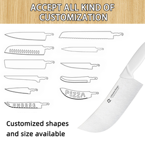 Cuchillo para cortar de acero inoxidable con mango de PP, material engrosado, para uso doméstico en la cocina. Suministro directo de fábrica. OEM - Product Image 5