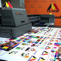 Impresora UV Híbrida de Formato Ancho de 1800 mm con 4 Cabezales I3200 para Impresión Multimaterial
