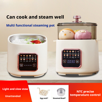 Cuisinière à riz électrique portable intelligente pour la maison, 2L, 400W, revêtement en céramique Ti, réservation 24h, 12 programmes, efficacité énergétique A+