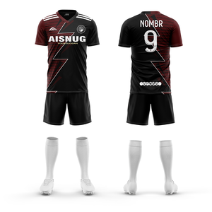 Il produttore di magliette da calcio per bambini sublimate personalizzate indossa un Set uniforme per la squadra nazionale del bambino vecchia scuola di calcio - Product Image 2