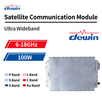 Module amplificateur de puissance Dewin 100W GaN SSPA 6-18GHz, amplificateur RF à semi-conducteurs ultra large bande pour SATCOM, radar, point à point