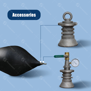 FLORESCENCE Airbag Inflable de Rescate Marino de Caucho Negro Certificado ISO/BV/CCS para Lanzamiento y Atracado - Product Image 3