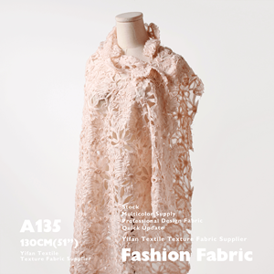 Nueva moda, papel de aceite de alta calidad, tela bordada laminada hueca brillante mate para ropa de vestido de novia - Product Image 4