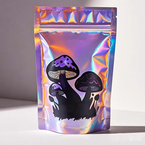 Bolsa de Mylar con Diseño de Calavera Colorida, con Cierre Hermético, a Prueba de Humedad, para 1lb/3.5g de Flores Secas, Hierbas, Comestibles, Gomitas y Dulces - Product Image 2