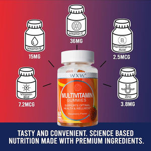 WXW Multivitamin Gummies Cabello Biotina Multivitamin Suplementos <span class=keywords><strong>Natural</strong></span> Multivitamin Gummies En Stock - Product Image 4