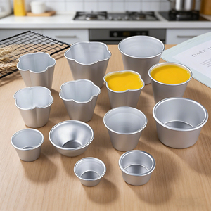 <span class=keywords><strong>Moule</strong></span> à muffins, à tartelettes, à pudding, à cupcakes en aluminium, multifonctionnel, antiadhésif, résistant aux hautes températures, outil de cuisson - Product Image 2