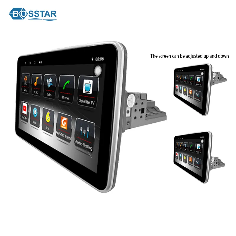 Android 1/2 Din regolabile 10 pollici Touch Screen 4 Core universale autoradio lettore Stereo con GPS auto multimediale