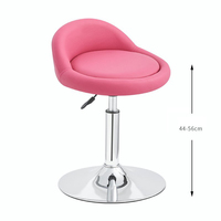 Tabouret de bar pivotant réglable en hauteur, best-seller, avec base ronde en PU et dossier en forme de coquille