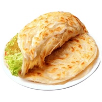 Crêpes déchiquetées certifiées HALAL, gaufres taïwanaises, paratha à tenir à la main, crêpes simples aux oignons verts