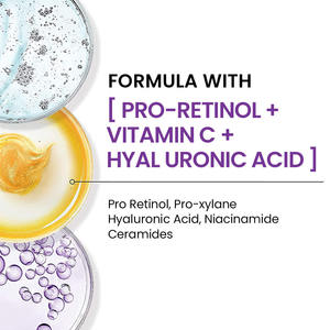 Logo personnalisé Rétinol Produits de Soins de la Peau Anti-âge Raffermissant Rides Nettoyant Visage Sérum Crème Visage Crème Yeux Ensemble de Soins de la Peau - Product Image 2