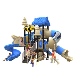 Jeux à thème pour enfants Équipement Jeux Toboggan en plastique extérieur Bébé Équipement pour enfants Maison Aire de jeux extérieure pour la maternelle - Product Image 4
