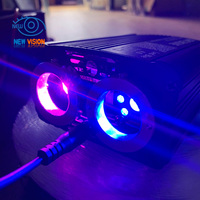 Lumière de toit de voiture bicolore de qualité supérieure, contrôle par application, RGBW, fibre optique