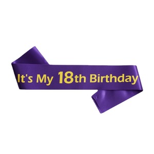 Fascia per 18° <span class=keywords><strong>Compleanno</strong></span>, Accessori per Uomo e Donna, Decorazioni per Feste, Nastro da Spalla per Celebrazioni di <span class=keywords><strong>Compleanno</strong></span>, Sweet 18 - Product Image 3