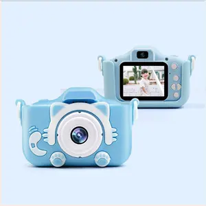 Custom Silicone Kids Mini Digital Cartoon Animal Camera Protective Case Cover For Children