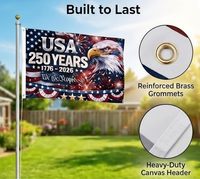 Amerika 250 Jahre Unabhängigkeit Flagge 3x5 Fuß 100% Polyester 2026 USA 250. Jubiläumsflagge