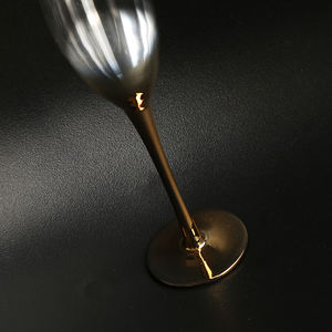 Lot de 2 verres à Champagne en <span class=keywords><strong>Cristal</strong></span> pour mariage, soufflé à la main par galvanoplastie - Product Image 6