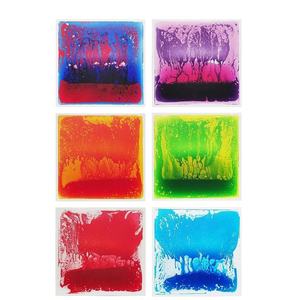 Tuile <span class=keywords><strong>de</strong></span> sol liquide sensorielle intérieure 3D éducative colorée 30*30 CM pour enfants autistes - Product Image 4