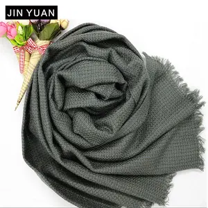 100% australian merino wool scarves shawl stoles winter men tassel woven pure wool scarf