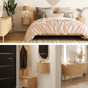 Combohome ripiano galleggiante in legno a parete mensole per corridoio e ingresso appeso cubo <span class=keywords><strong>comodino</strong></span> in legno <span class=keywords><strong>comodino</strong></span> - Product Image 2