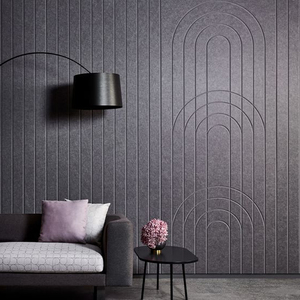 Décoration de bureau ignifuge feutre pour animaux de compagnie insonorisant insonorisé 24mm panneaux acoustiques de plafond mural tableau d'affichage acoustique - Product Image 2