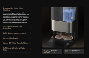 Original pour aspirateur robot DREAME X50Ultra : nettoyage en profondeur grâce à une aspiration puissante jusqu'à 20 000 Pa. - Product Image 2