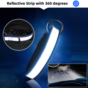 Vật nuôi LED cổ áo cổ áo tùy chỉnh thực hiện thoáng khí nhanh chóng phát hành loạt các kích thước vật nuôi phụ kiện airtag vật nuôi cổ áo GPS - Product Image 4