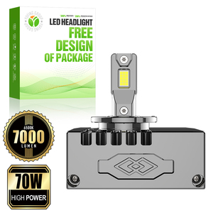 Ampoules LED de remplacement D5S pour automobiles, puissance de sortie 70W, 7000Lm, 6500K, 12-24V, pour concessionnaires automobiles haut de gamme - Product Image 1