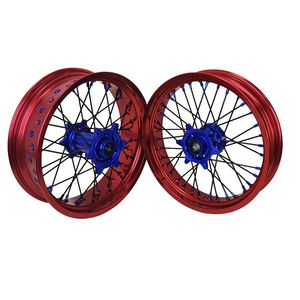 Juego de Ruedas Supermoto de Aluminio CNC 7116-T6 de <span class=keywords><strong>17</strong></span> Pulgadas 3.5 5.0 para Beta <span class=keywords><strong>300</strong></span>, Piezas de Motocicleta Todoterreno, Llantas - Product Image 5