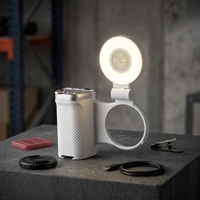 Kamox RS-003 Anneau lumineux rechargeable pour selfie pour téléphone portable - Lumière d'appoint portable pour photographie avec flash de charge