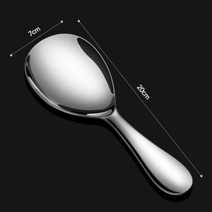 Stainless Steel Rice Spoon 201 One Piece Molded Thickened Non Stick Serving Spoon For Household Use - Product Image 3