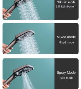 Juego de ducha fría y caliente, ducha montada en la pared en el baño, ducha de baño doméstica con presión - Product Image 4
